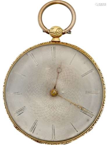 Golden cylinder escapement - Men's Pocket Watch - appr. 1875...