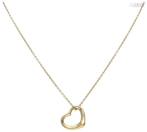 Elsa Peretti for Tiffany & Co. 18K. yellow gold 'Open Heart'...