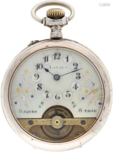 Pocket Watch 8 Days lever escapement - ca. 1910