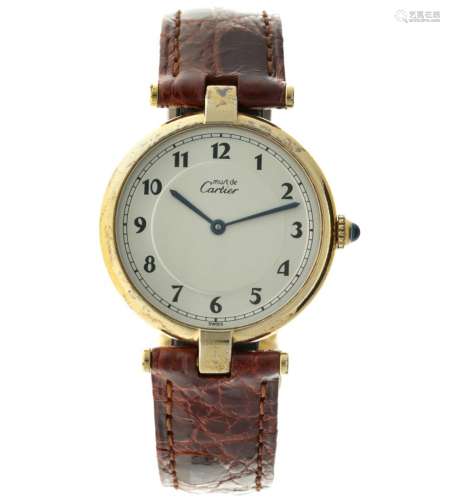 Cartier Must Vermeil 590003 - Unisex watch - apprx. 1990.