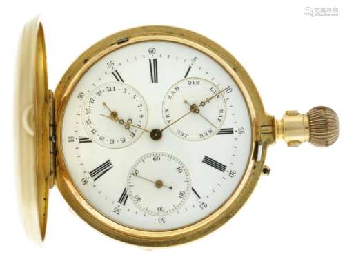 Brevete - Men's savonette pocket watch - appr. 1876.