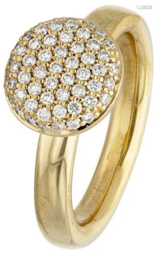 18K. Yellow gold Bron 'Stardust' ring set with approx. 0.29 ...