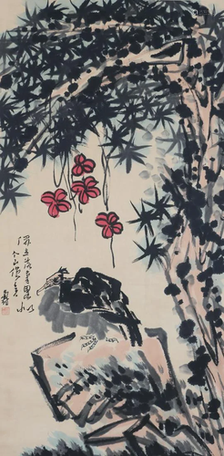 A Chinese Scroll Painting By Pan Tianshou