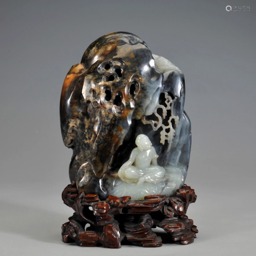 A Carved Jade Decoration Qing Dynasty