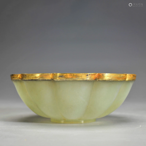 A Carved Jade Bowl Yuan Dynasty
