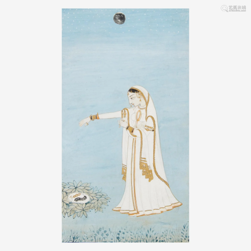 Two Indian miniature paintings 印度袖