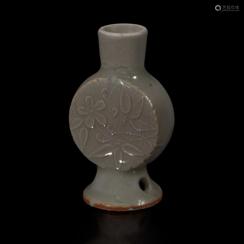 An Unusual Chinese celadon-glazed miniature molded