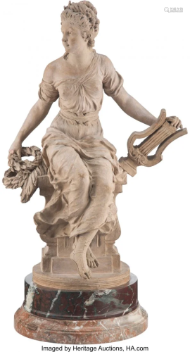 A Louis XV-Style Terracotta Figure 23-1/4 x 18 x