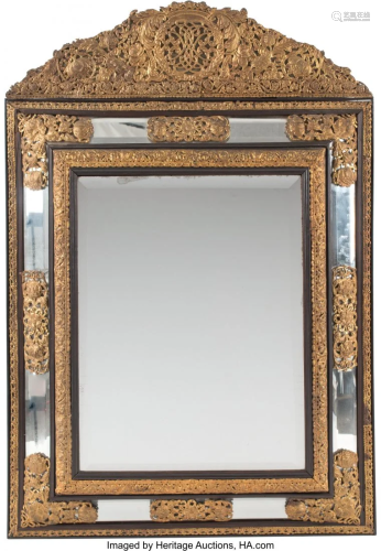 A French Ebonized Wood Frame with Gilt Metal Rep