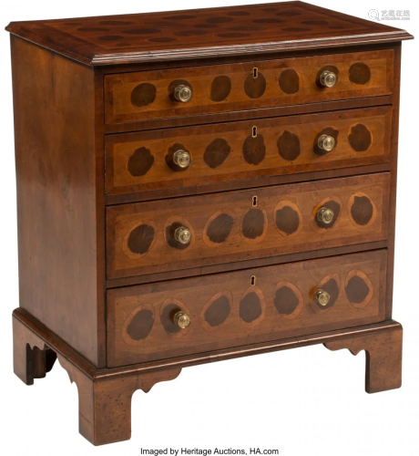 A Georgian-Style Mahogany Chest of Drawers with