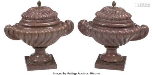 A Pair of Italian Régence-Style Carved and Bron
