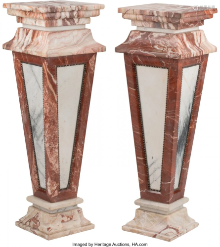 A Pair of Italian Neoclassical-Style Marble and