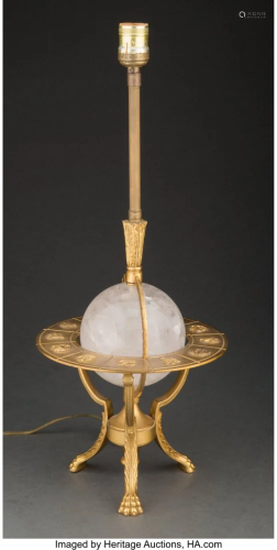 A Gilt Bronze Zodiac Orb Lamp, 20th century 21-1