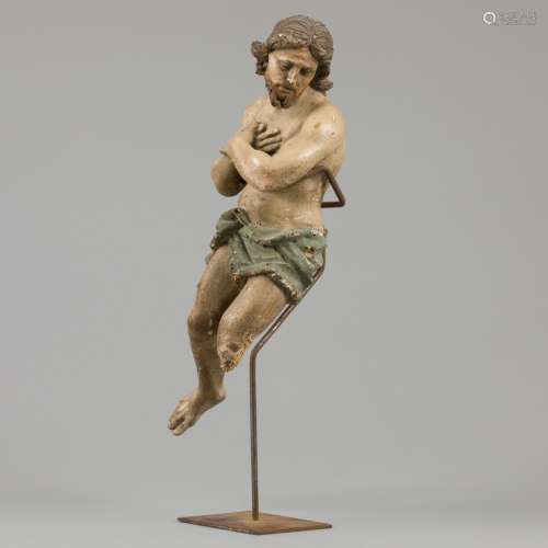 A polychrome sculpture of the risen Christ, Italy, ca. 1600.
