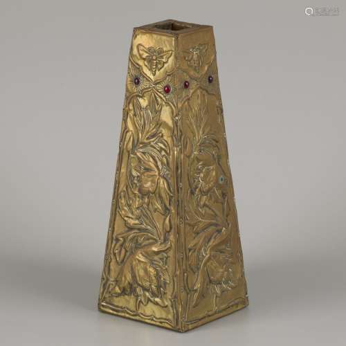 Circle of Alfred Louis Daguet (1875 - 1942), A vase with emb...