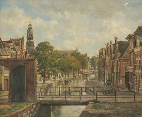 Jaap Wigersma (Noord 1877 - 1957 Haarlem). View in the Baken...