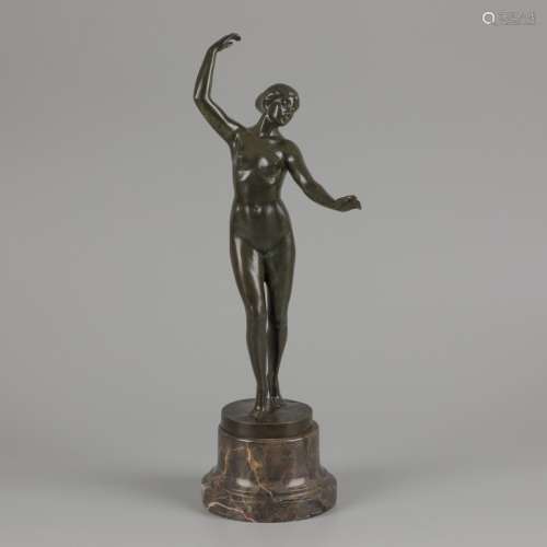Max Valentin (1875-1931), A bronze figure of an elegant danc...