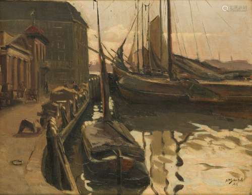 Antonie Pieter Schotel (Dordrecht 1890 - 1958 Laren, NH), Ba...