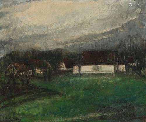 Henriëtte Pessers (Tilburg 1899 - 1986),View of a farmhouse ...