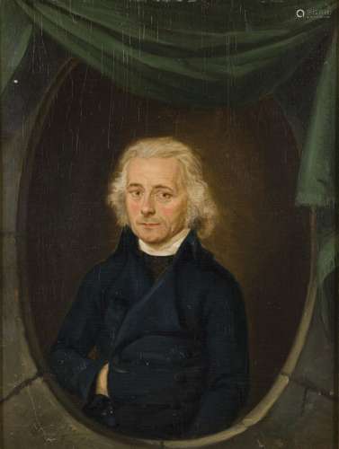 Dutch School, ca. 1790. Portrait of a gentleman.