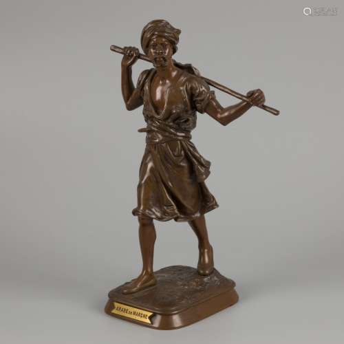 Emile Pinedo (France, 1840-1916), A bronze sculpture of a wa...