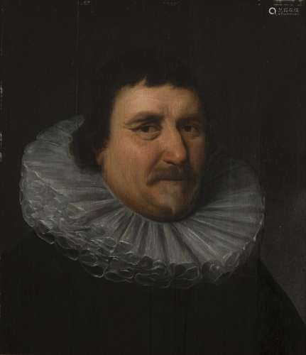 Circle of Michiel van Mierevelt, 17th C. Portrait of a man i...