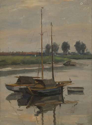 Cor Noltee (The Hague 1903 - 1967 Dordrecht), Sailing boats ...
