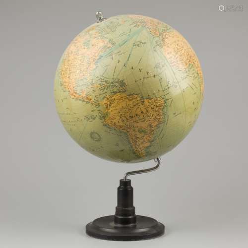 A terrestial globe, 