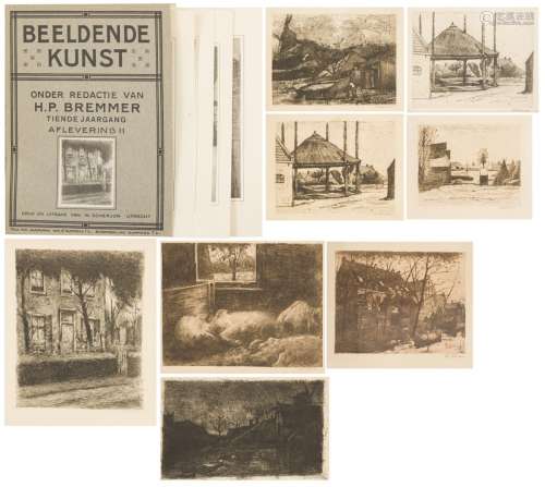 Eduard Karsen (Amsterdam 1860 - 1941), A portfolio with (7) ...