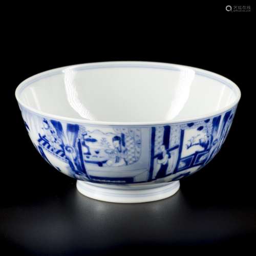 A porcelain bowl with decor of the 