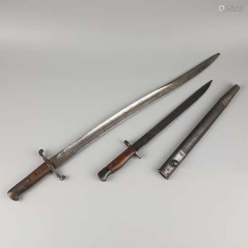 A lot comprised of (2) British bayonets, originating from th...