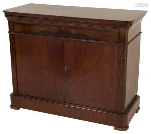 A Biedermeier-style mahogany veneered dining-room sideboard,...