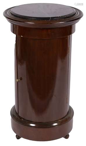 A Biedermeier-style mahogany night stand, 1st half 20th cent...