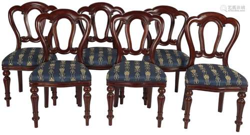 A set of (6) Willem III / Victorian style dining chairs, Eng...