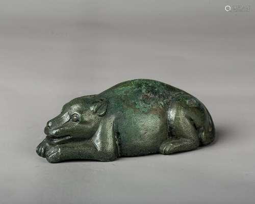 A Chinese Bronze Mythical Beast