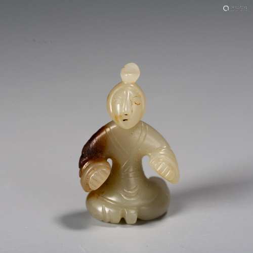A Chinese Jade Human,Before Ming Dynasty