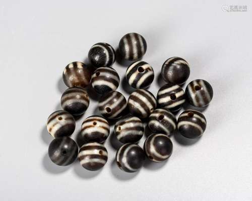 A Chinese Group Of Diz Beads