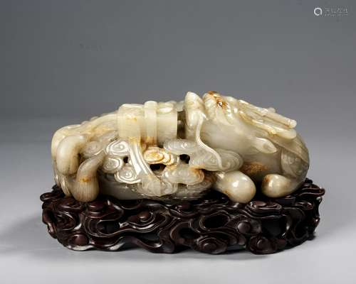 A Chinese Jade Mythical Beast ï¼ŒQing Dynasty