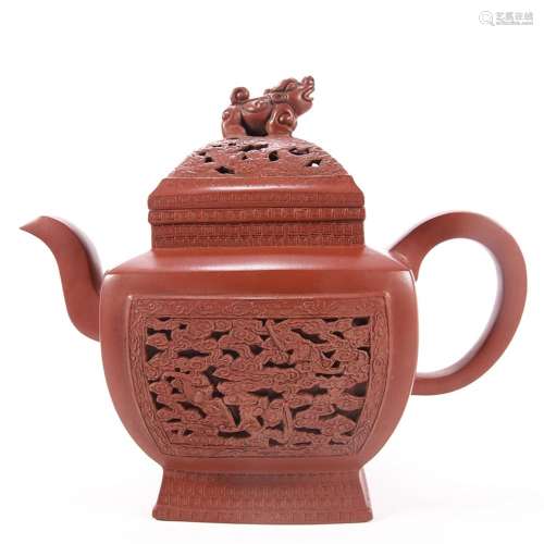 A Chinese Zisha Teapot