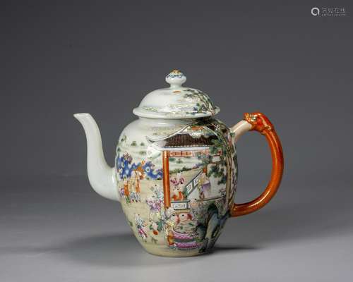 A Chinese Famille-Rose Teapot,Mark And Period Of