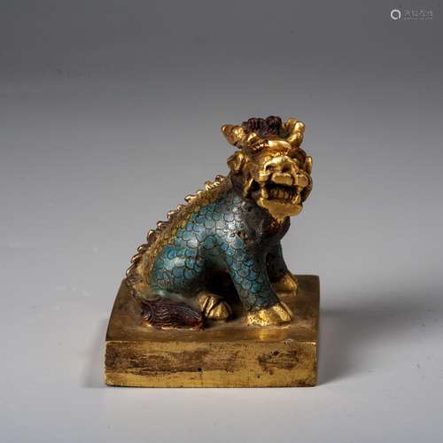 A Chinese Bronze Seal,Qing Dynasty