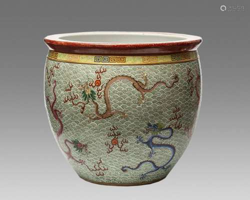 A Chinese Famille-Rose Jar,Qing Dynasty