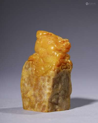 A Chinese Carved Tianhuang Seal,Qing Dynasty