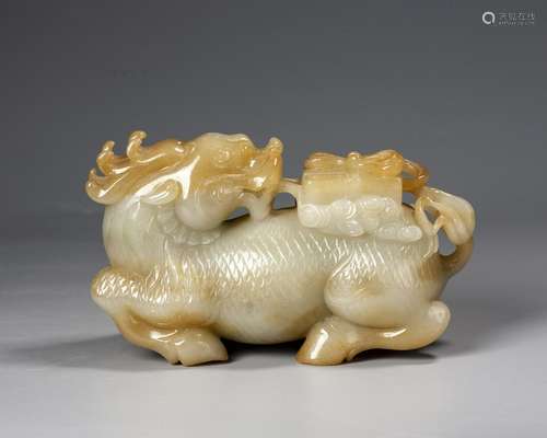 A Chinese Jade Mythical Beast,Ming Dynasty