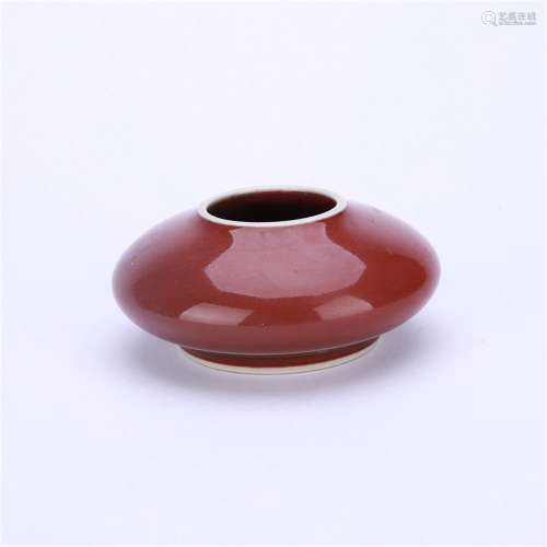 A Chinese Peachbloom-Glazed Brush Washer,Qing Dynasty