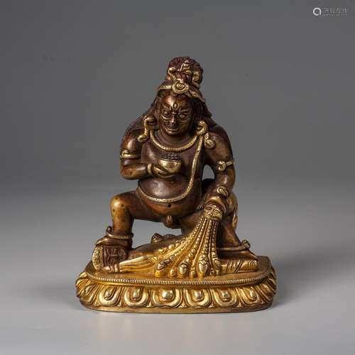 A Chinese Gilt-Bronze Figure Of Lion