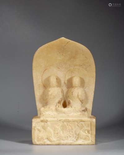 A Chinese Marble Stone Buddha, BuNorthern Qi Dynasty