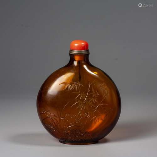 A Chinese Glass Snuff Bottle,Qing Dynasty