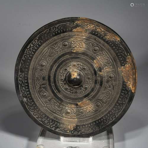 A Chinese Bronze Mirror,Western Han Dynasty