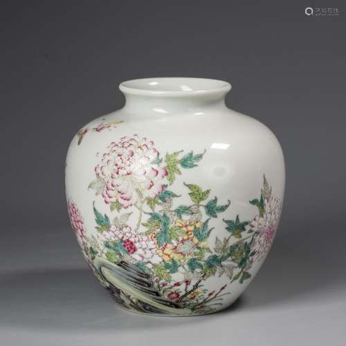 A Chinese Famille-Rose Jar,Mark And Period Of Yongzheng